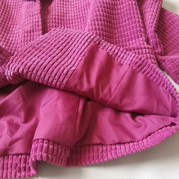 Ingenuity Pink Padded Shoulder Textured Button Down Blazer Jacket Women's Size 8 - Picture 11 of 12